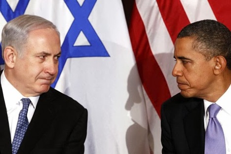 Primer Ministro israelí Benjamín Netanyahu, y el Presidente Barack Obama.
